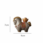 Kleurveranderende tea pet paard van hars