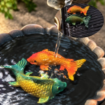 Koi tea pets van hars met kleurverandering