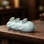 Konijn tea pet van geglazuurd keramiek