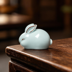 Konijn tea pet van geglazuurd keramiek