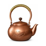 Koperen theepot met motief naar keuze