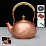 Koperen theepot met motief naar keuze — 1,2 L – Dieren
