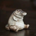 Krokodil tea pet van hars