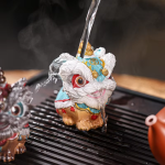 Leeuwendans tea pet van hars