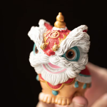 Leeuwendans tea pet van hars