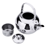 Metalen theepot met filter van 201 roestvrij staal