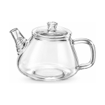 Mini glazen theepot met filter
