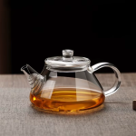 Mini glazen theepot met filter