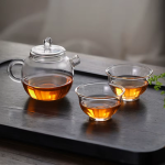 Mini glazen theepot van borosilicaatglas