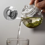 Mini glazen theepot van borosilicaatglas