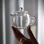 Mini glazen theepot van borosilicaatglas