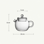 Mini glazen theepot van borosilicaatglas