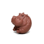 Nijlpaard tea pet van Yixing-klei