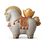 Paard als van kleur veranderende tea pet van hars
