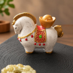 Paard als van kleur veranderende tea pet van hars