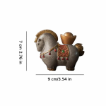 Paard als van kleur veranderende tea pet van hars