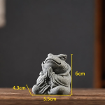 Pad als feng shui tea pet met drakenkop — Rechtopstaand