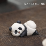 Pandabeer tea pet van Yixing-klei — Liggend