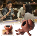 Pipi Boy tea pet van paarse klei