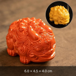 Pixiu tea pet met kleurverandering boven 45 °C — Koraaloranje