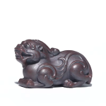 Pixiu tea pet met reliëfkrullen