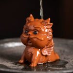 Pixiu tea pet van paarse klei