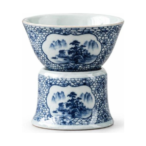 Porseleinen gaiwan theeset met schenkkan