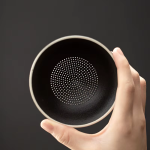 Porseleinen theefilter in monniksvorm voor gongfu — Zeef
