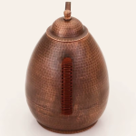 Retro koperen theepot met hamerslag