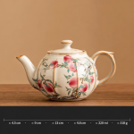 Ru-theepot met negen perziken