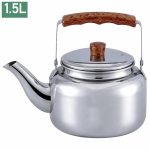 RVS fluitketel voor thee met schenktuit — 1,5 L