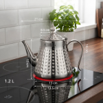 RVS theepot 304 met uitneembaar theezeefje