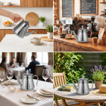 RVS theepot 304 met uitneembaar theezeefje