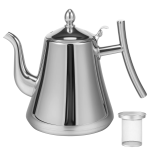RVS theepot 304 met uitneembaar theezeefje — Zilverkleurig 2 L