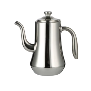 RVS theepot met filter en lange schenktuit