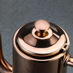 RVS theepot met filter en lange schenktuit