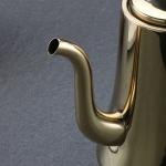 RVS theepot met filter en lange schenktuit