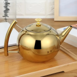RVS theepot met filter en uitneembaar mandje
