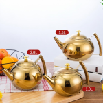 RVS theepot met filter en uitneembaar mandje