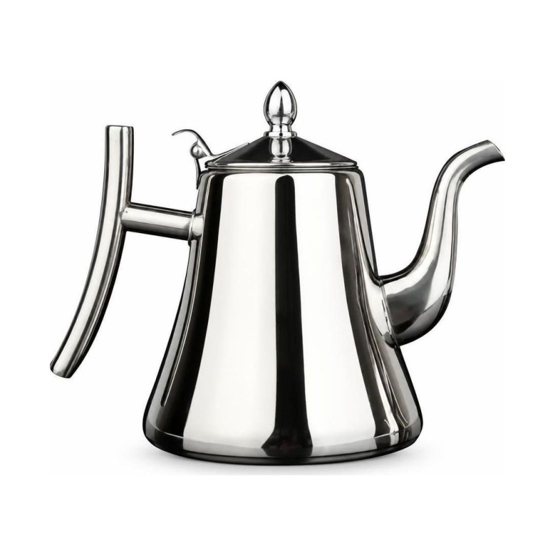 RVS theepot met filter en uitneembaar theezeefje