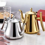 RVS theepot met filter en uitneembaar theezeefje