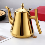 RVS theepot met filter en uitneembaar theezeefje