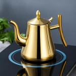 RVS theepot met filter en uitneembaar theezeefje