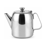 RVS theepot met korte schenktuit