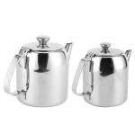 RVS theepot met korte schenktuit