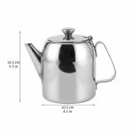 RVS theepot met korte schenktuit — 850 ml