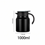 RVS theepot met uitneembaar filter van 1 liter