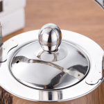 RVS waterketel met theezeef en smalle schenktuit
