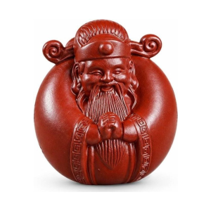 Tea pet god van het geluk in Yixing-klei