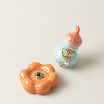 Tea pet in kalebasvorm met kristalglazuur